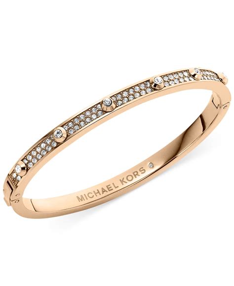 michael kors rose gold chunky bracelet|Michael Kors gold bangle.